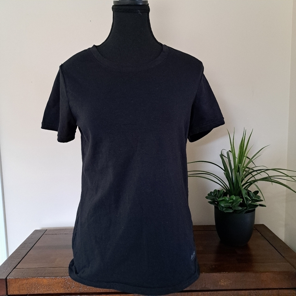 Frank And Oak T-shirt Black Crewneck Short Sleeve Women's Size Small Tee Cotton